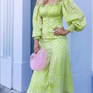 NWT EXQUISE ANTHROPOLOGIE MERLY POLKA DOT DRESS. GORGEOUS!! XS